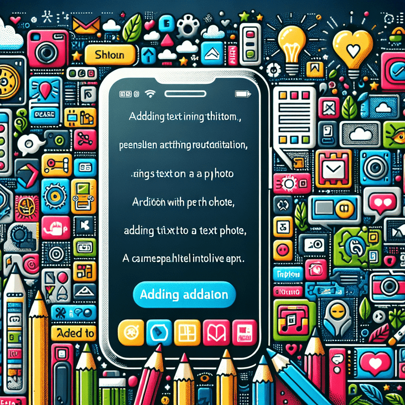 best apps for adding text to phone photos